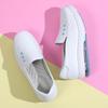 Cowhide Air Cushion Nurse Shoes Women's Soft Sole Comfortable and Not Tired Feet Non-slip Shallow Mouth Thick Sole Medical Work White Shoes