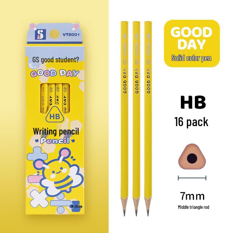 Zhonghua Good Student Triangular Wood Pencils, 16-Count