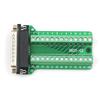 (YOUU06)D-SUB DB25 Male 25Pin Plug Breakout Board Terminals Adapter Solderless Connector