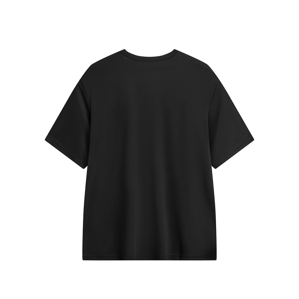 Puma Solid Color Breathable Fashion Casual Round Neck Short Sleeve Drop Shoulder T-Shirt Men Tops Black 706132-03