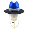 Women's Punk Straw Hat 2023 New Sun Hat Gold Chain Accessories Men's Jazz Hip Hop Summer Hat Punk Style Beach Hat Church Hat