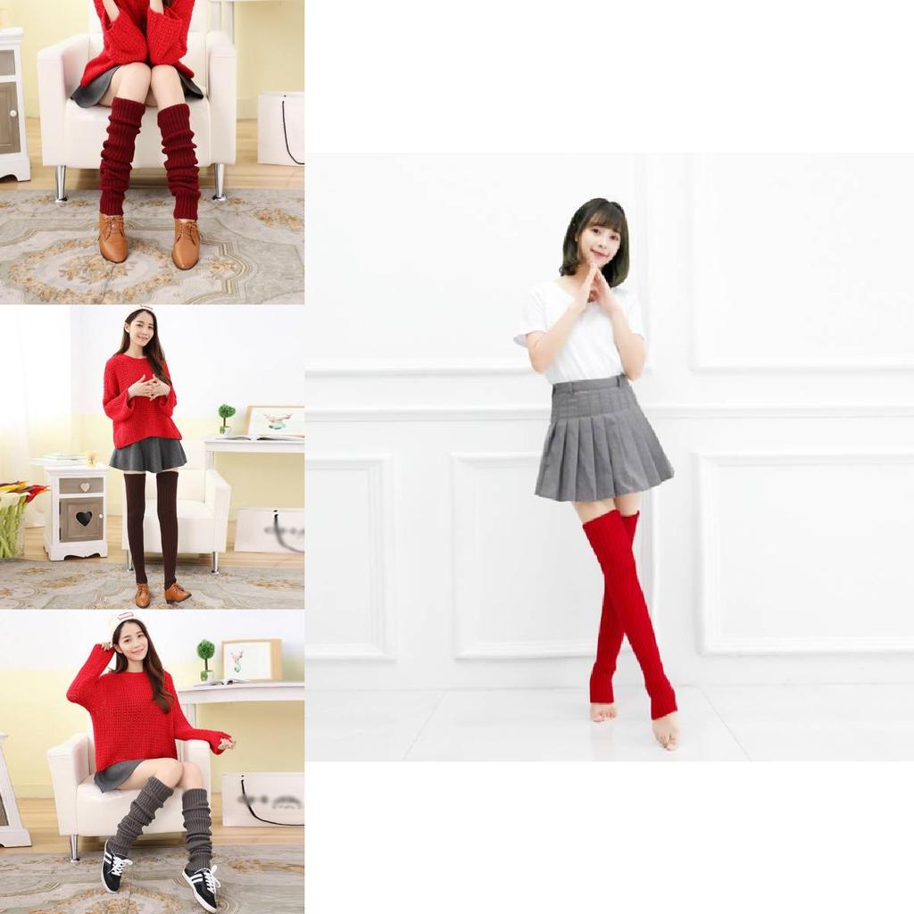 Luxurious Thick Long Snow Knit Leg Warmers Over Knee Women Breathable Acrylic Winter Socks