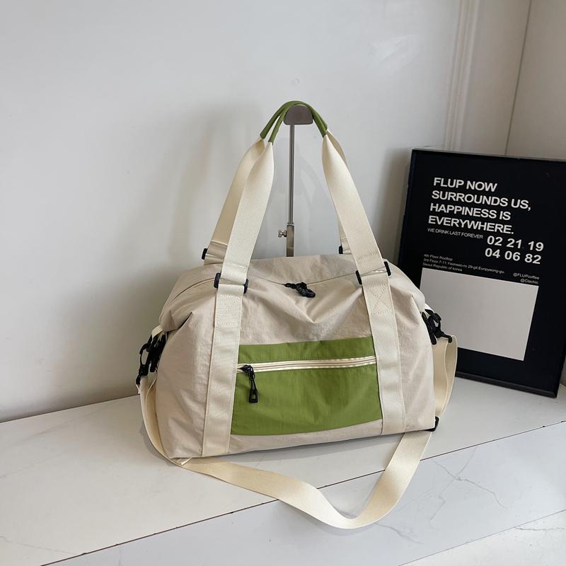 Reisetasche mit großem Fassungsvermögen, mehrfarbige Nähte, Fitnesstasche, Trocken- und Nassfach, Trainingstasche, Gepäcktasche