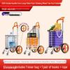 Giantex Folding Stair Climbing Grocery Cart - Lightweight, Portable & Hand-Pulled for Seniors