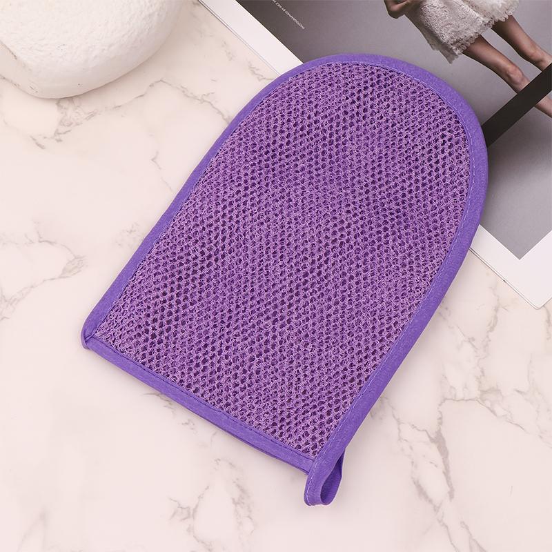 

Женские Мужские Перчатки для Ванны Спа Отшелушивающая Щетка для Душа Очищение Тела Скраб Варежка Растирание Омертвевшей Кожи Перчатки Банное Полотенце Пена Массаж Тела фиолетовый