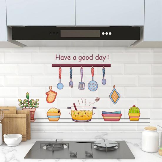 Kitchen Wallpaper Self Adhesive Oil Proof Wall Sticker Waterproof Backsplash Wall Protector Film for Cupboard Kitchen