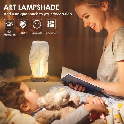Table Lamp Bedside Lamps for Bedroom Small Night Stands Desk Lamp Mood Warm Cozy Lighting Vintage Boho Cool Mid Century Lamp