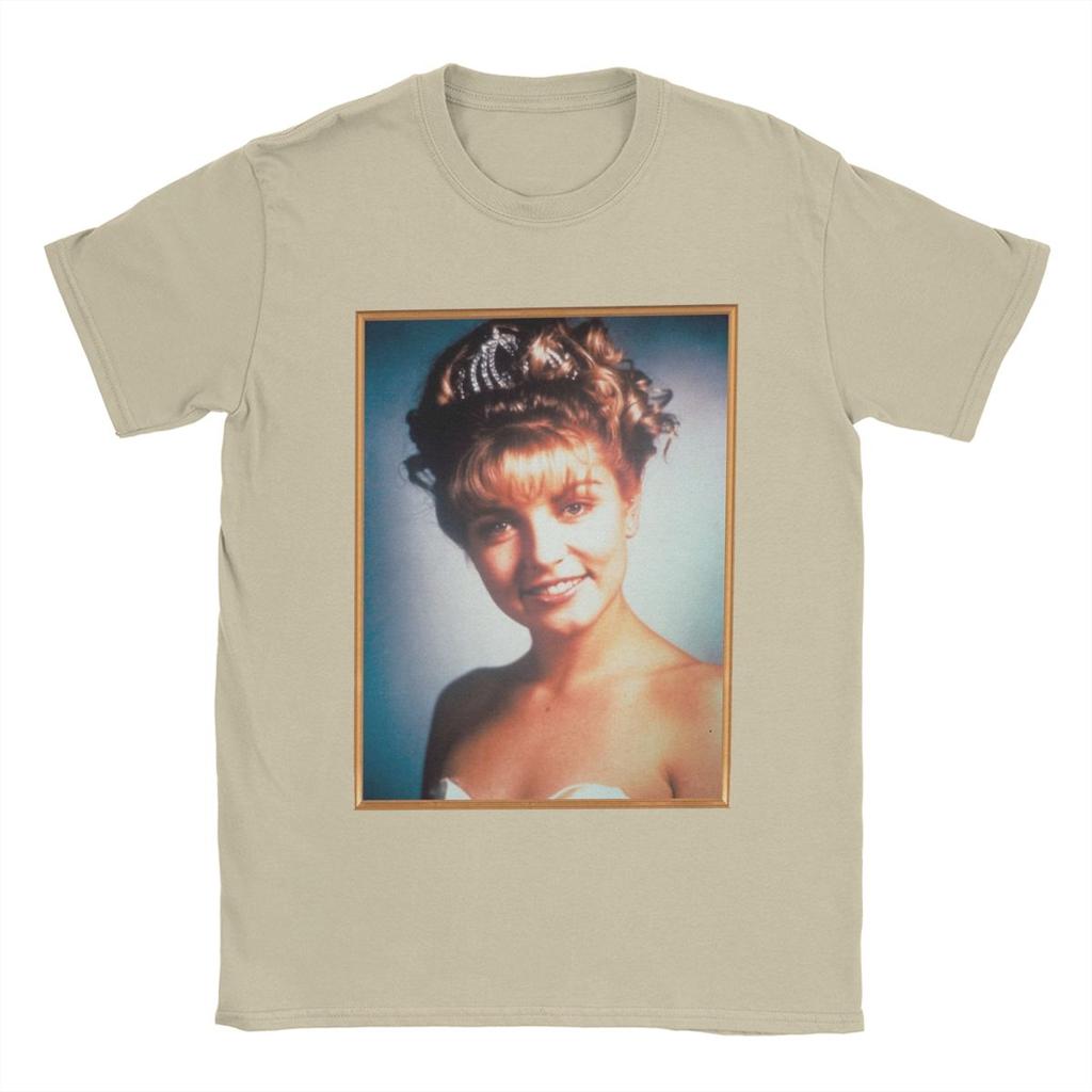 Twin Peaks Laura Palmer Rosy Glow High School Portrait Men T Shirt Novelty Tees Round Neck T-Shirts Cotton Gift Idea Clothes