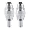 uxcell 2pcs Car Fuel Line Fittings 6AN Male Flare Bulkhead To 8mm Hose Barb