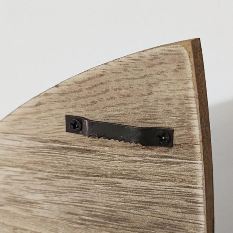 Farmhouses Blue Wood Fish Wall Art Hanging Shelf With Antique Finish For Lake House Study Bathroom Storage Organizers