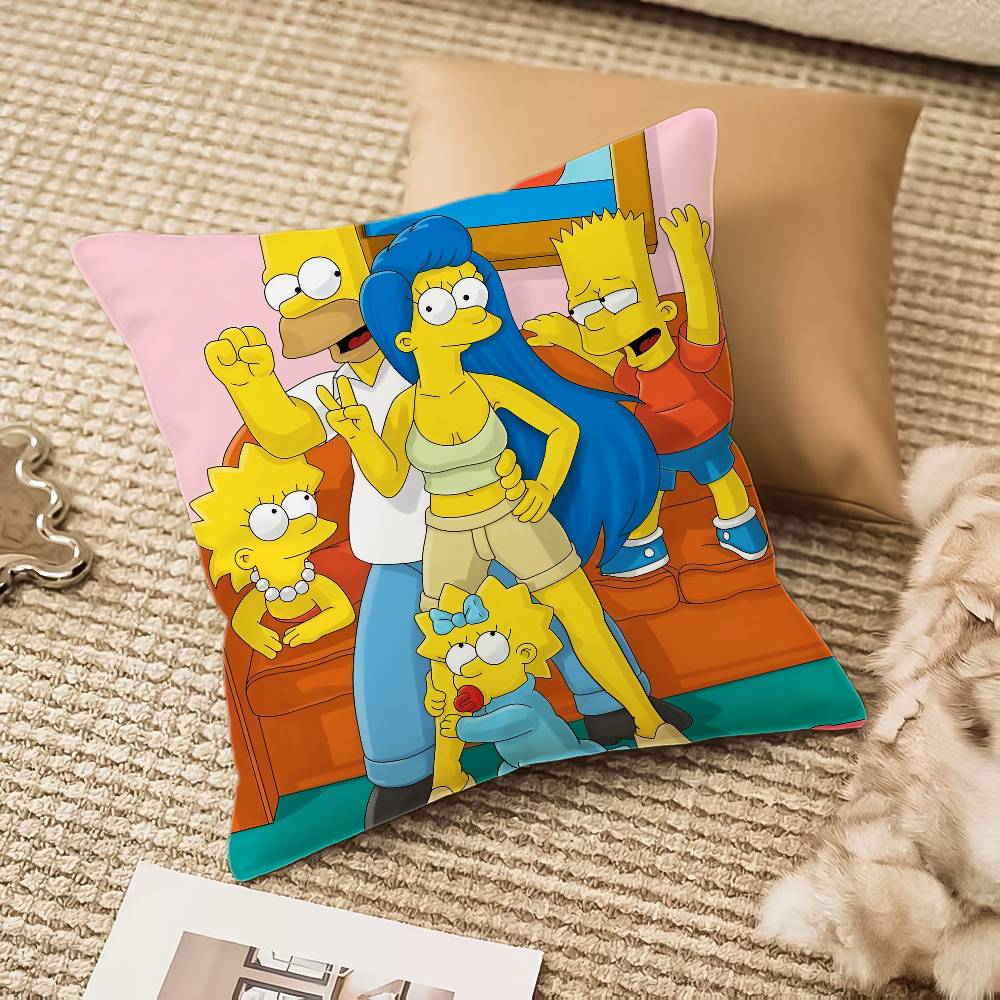Simpsons La Peliculalos Pillow Case Anti-Dustmite Invisible Zipper Sofa Bed