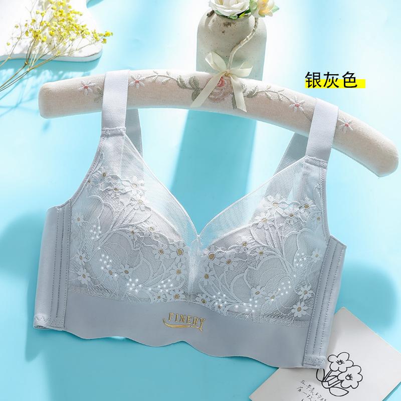 Underwear Summer Thin Gathering Bra Small Chest Not Empty Cup Ultra-thin Breathable No Steel Ring Underwear Women
