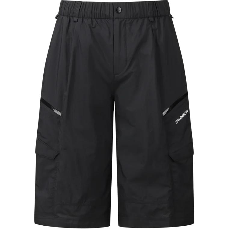 Salomon Uni Softpeak Letter Logo Button Asymmetric Zipper Loose Work Shorts Men shorts LD0033800 M