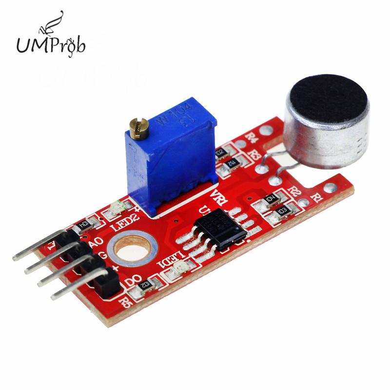 

10Pcs/lot KY-037 New 4Pin Voice Sound Detection Sensor Module Microphone Transmitter Smart Robot Car For Arduino DIY Kit KY037