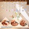Kristall-Sonnenfänger DIY-Set 200+ Teile Gold Schmuckherstellung Zubehör mit Prismen Werkzeugen Ungiftig Boho Dekor Geschenk Sensorisches Bastelgeschenk