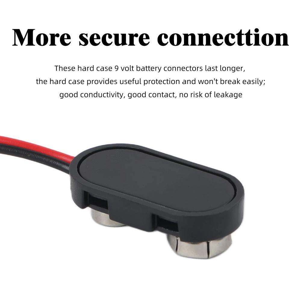 10Pcs Snap on Battery Clip Connector Battery Holder Battery Connector Cable  Electronics Projects