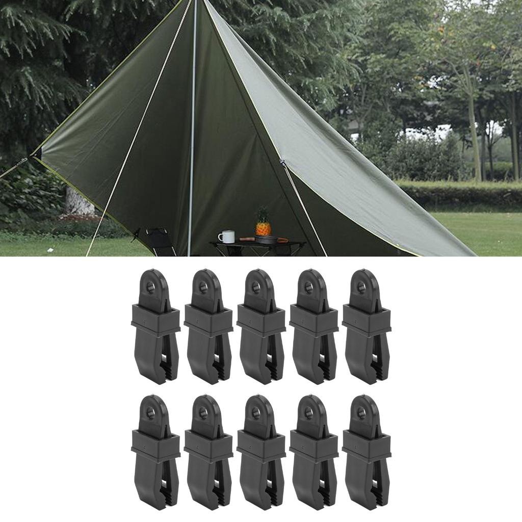 10pcs Tarp Clips Professional Windproof Waterproof Awning Tarp Clamps for Tarp Tents Tarpaulin Pool Cover RV Awning Cover Banners
