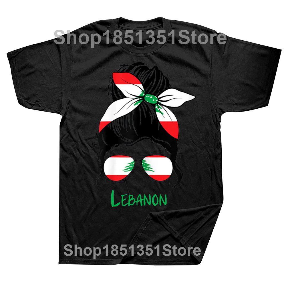 

Funny Lebanese Lebanon Girl Woman Flag T Shirts Graphic Cotton Streetwear Short Sleeve Birthday Gifts Summer Style Tshirt Men 4XL