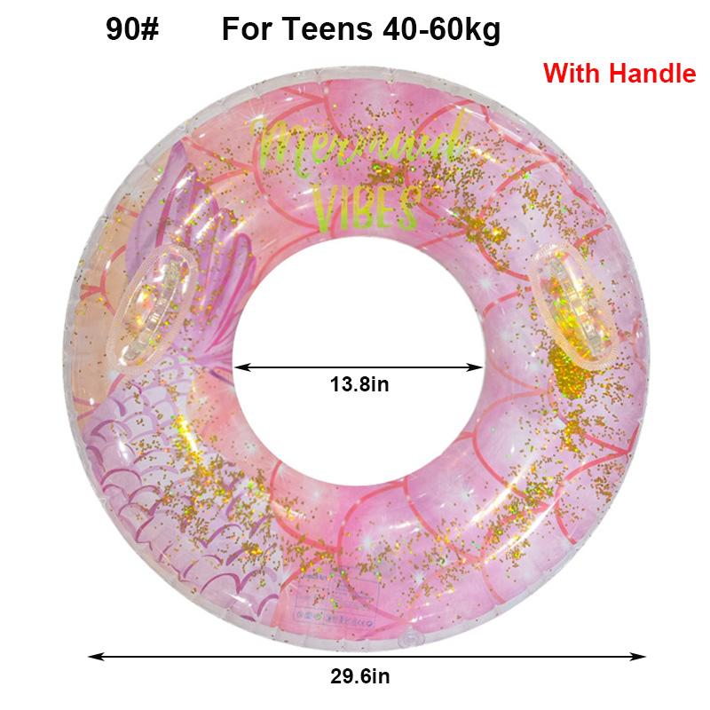 Rooxin Mermaid Swimming Ring Inflatable Pool Float For Adult Kids Swimming Circle Baby Swim Tube Water Play Swimming Pool Toys