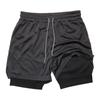 Men's 2-in-1 Quick-Dry Fitness Shorts for Gym and Running