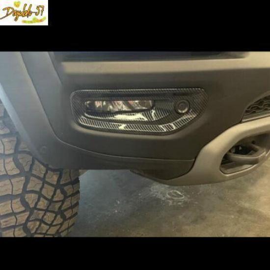 For Dodge Ram 1500 TRX   Carbon Fiber Front Fog Lamp Light Cover Trim