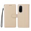 For Xiaomi Poco M7 4G (169mm) Case RFID Blocking 3 Card Slots PU Leather Phone Cover with Wrist Strap