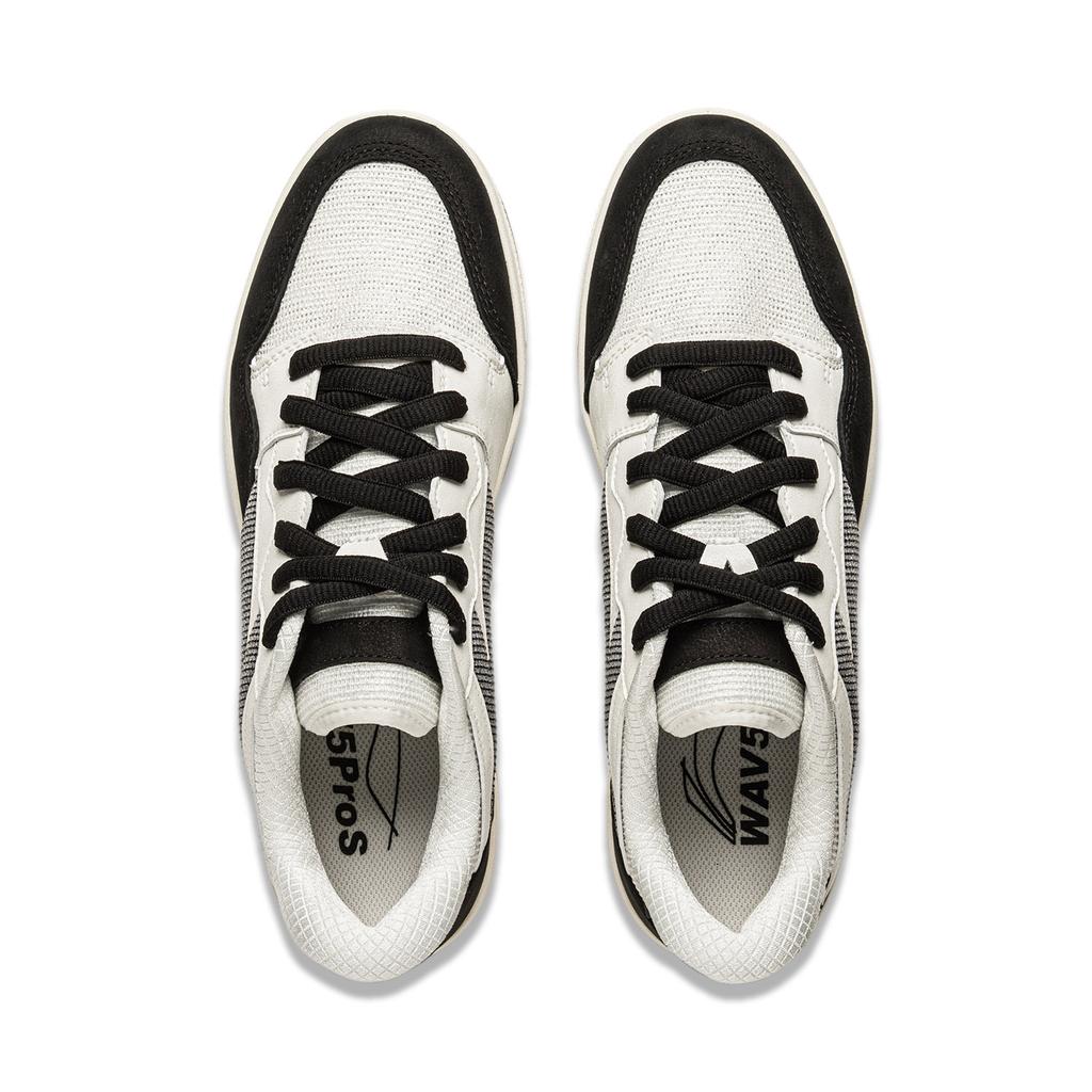 New LiNing Cushioning Wear-Resistant Low-Top Skateboard Shoes Men's Black Beige White AEPU055-2