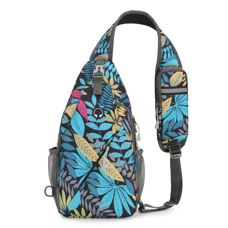 New large-capacity messenger bag fashionable and simple breast bag trendy and lightweight shoulder bag portable outdoor sports satchel