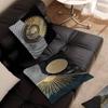 Abstract Golden Black Wood Texture Pillow Cushion Cover Pillowcase Living Room Sofa Home Decor Customized