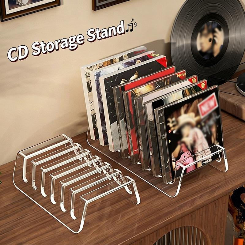 2PCS 6 8 Grid Acrylic CD Display Organizer Shelf for Music Album Storage Bedroom Office