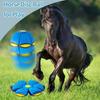 2PCS Horses Ball Toy, Doggy Disc Ball, Flying Saucer, Bouncy Balls, Parent-Child Interaction with Lights, Form Freely Switchable with 6 Light, Dog