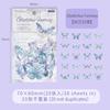 1pack/20pcs Vintage Ice Crystal Butterfly Sticker Pack for Hand account and Scrapbook Decoration