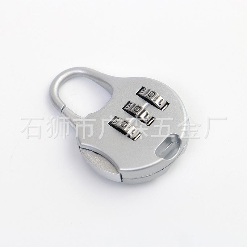 Combination Lock Small Padlock Luggage Backpack Zipper Lock Gym Dormitory Cabinet Combination Lock Mini Padlock Head