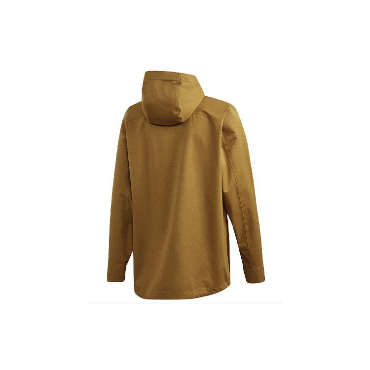 adidas Outdoor Hiking Waterproof And Windproof Windbreaker Jacket Men's Earth Yellow GL7400
