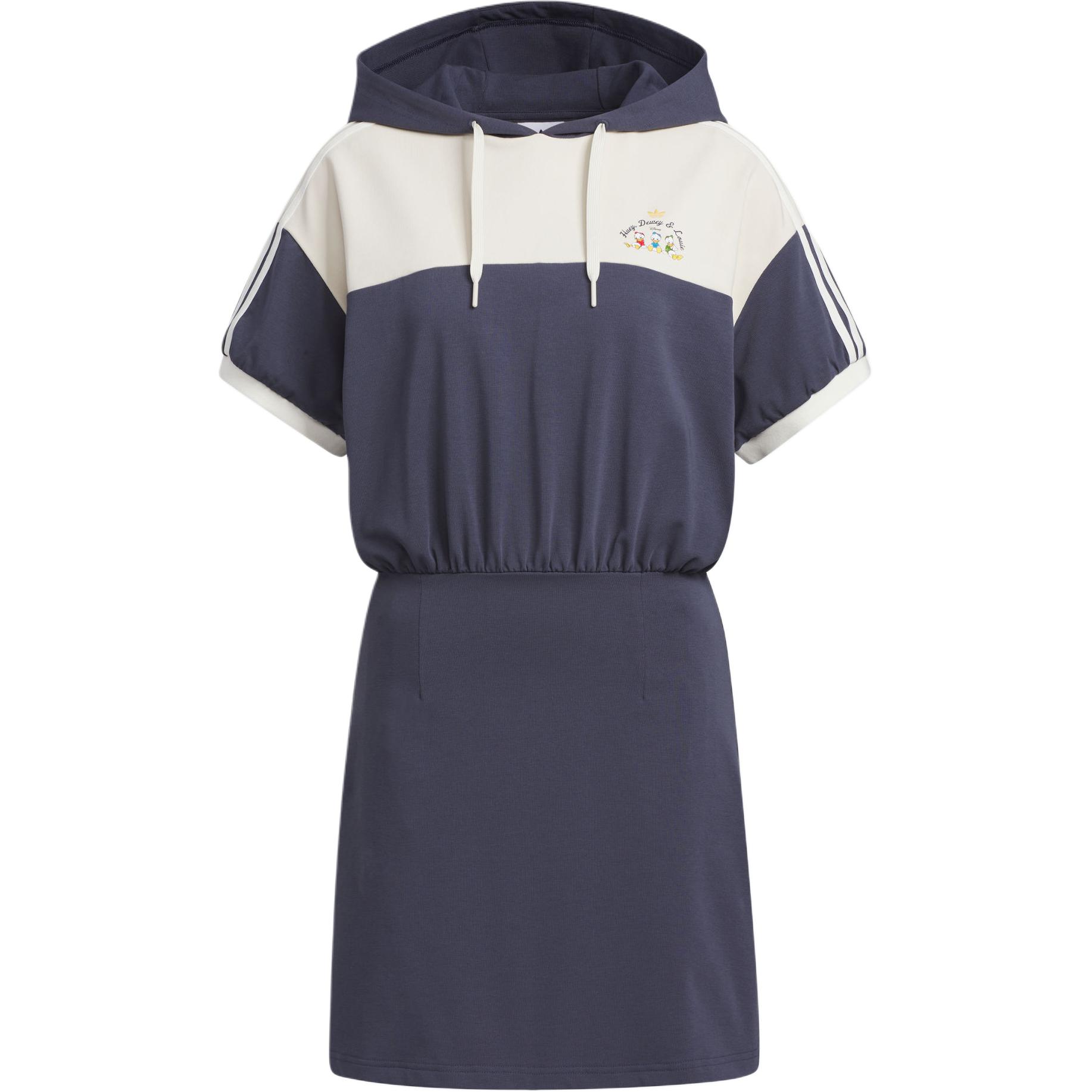 

adidas Women s Short Sleeve Hooded Dress Black JP1436 XS