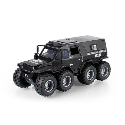 1:24 Conqueror Shaman 8X8 Alloy Car Model with Sound and Light, Off-Road Toy Vehicle