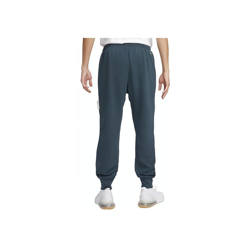 Nike Dri-Fit Standard Issue Solid Logo Drawstring Knit Sports Pants Men Bottoms Deep-Jungle-Green FB6813-328