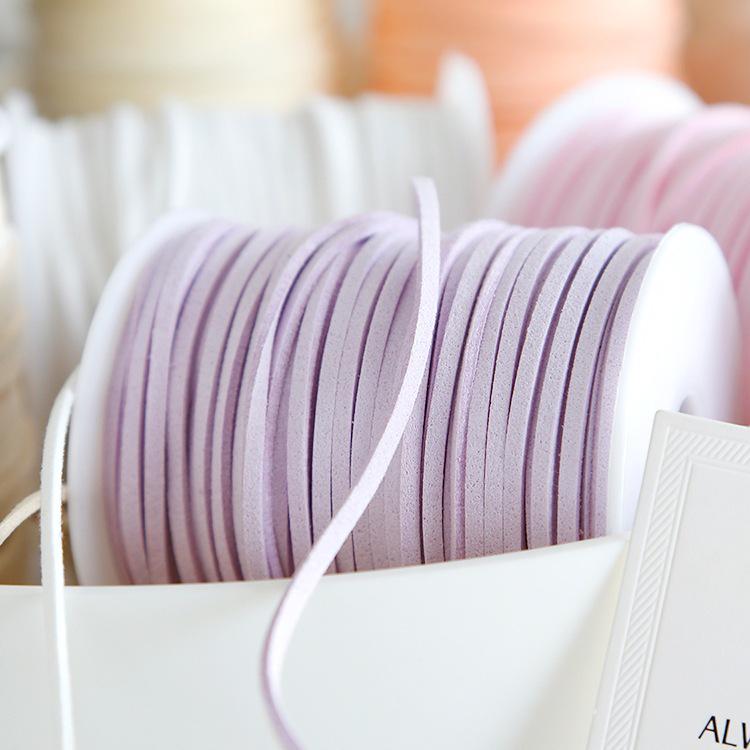 Korean Velvet Deerskin Suede with Cord & Ribbon Gift Wrap Set