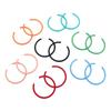 Personality Simple Candy Color Geometric Women Jewelry Round Earrings Hoop Earrings C-shaped