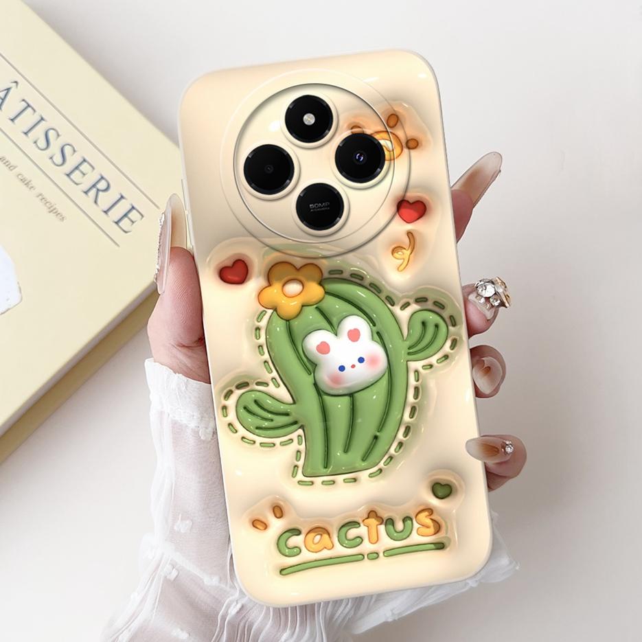 For Xiaomi Redmi 14C Case PocoC75 Cute Panda Cartoon Cover Soft TPU Phone Case For Xiaomi Poco C75 C 75 Redmi14C Back Cover Bags
