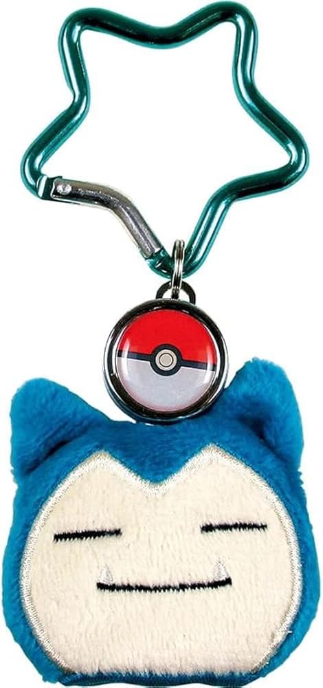 

Tees Factory Pokemon Boys Reel Keychain with Keychain Cover, H 2.5 x W 1.9 Snorlax