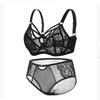 Large Breasts Show Small Lace Gathered Large Size Underwear Set Thin Full Cup Fat Girl Bra