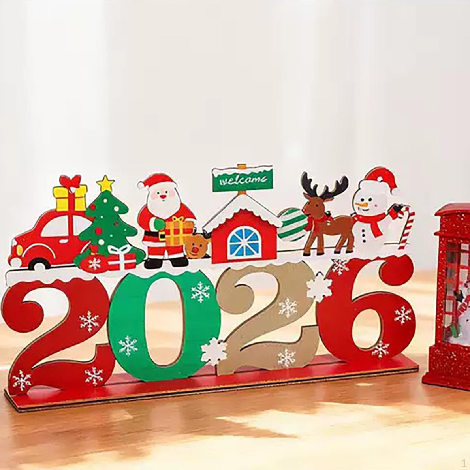 

Рождественское деревянное украшение Декоративное дерево Рождество для магазинов Спальня 19.5cmx10.5cm