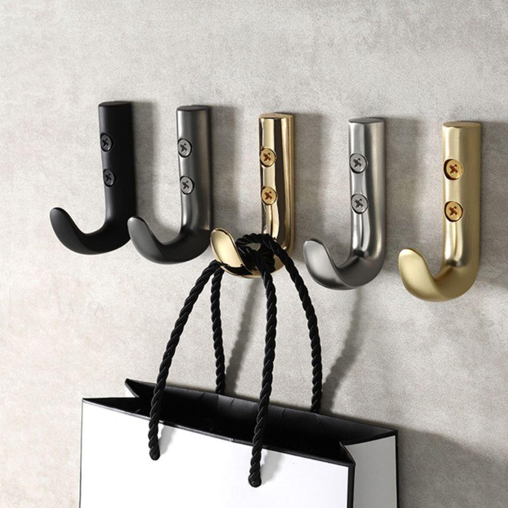 Minimalist Style Robe Hook J-Type Design Towel Hook Modern Wall Hanging Hook Home Organization