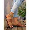 Women's New Foreign Trade Large Size Toe Slippers Women's Beach Sandals Flat Bottom Comfortable