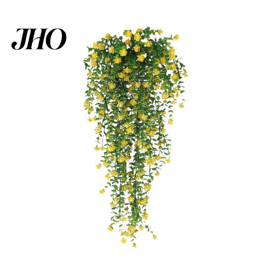 Long-lasting Plastic Flowers 1/2Pcs Hanging Artificial Flower Vine UV Resistant Faux Drooping Floral Plants Indoor Ivy Home Wedding Outdoor