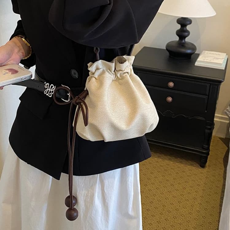 Drawstring lucky bag small bag shoulder messenger women's bag