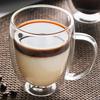 8oz 11oz Coffee Cups with Handle Creative Double-layer Heat-resistant Cup Creative Tea Mug Water Bottles Transparent Coffeeware