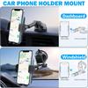 Gravity Sucker Car Phone Holder 360° Rotation Dashboard Mobile Phone Stand Windshield Phone Bracket for Trucks RVs Vehicles