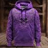 Halloween Men's 3D Bat Sweatshirt Punk Crew Neck 3D Print Club Streetwear Drawstring 3D Print Fall Winter Designer Hoodies